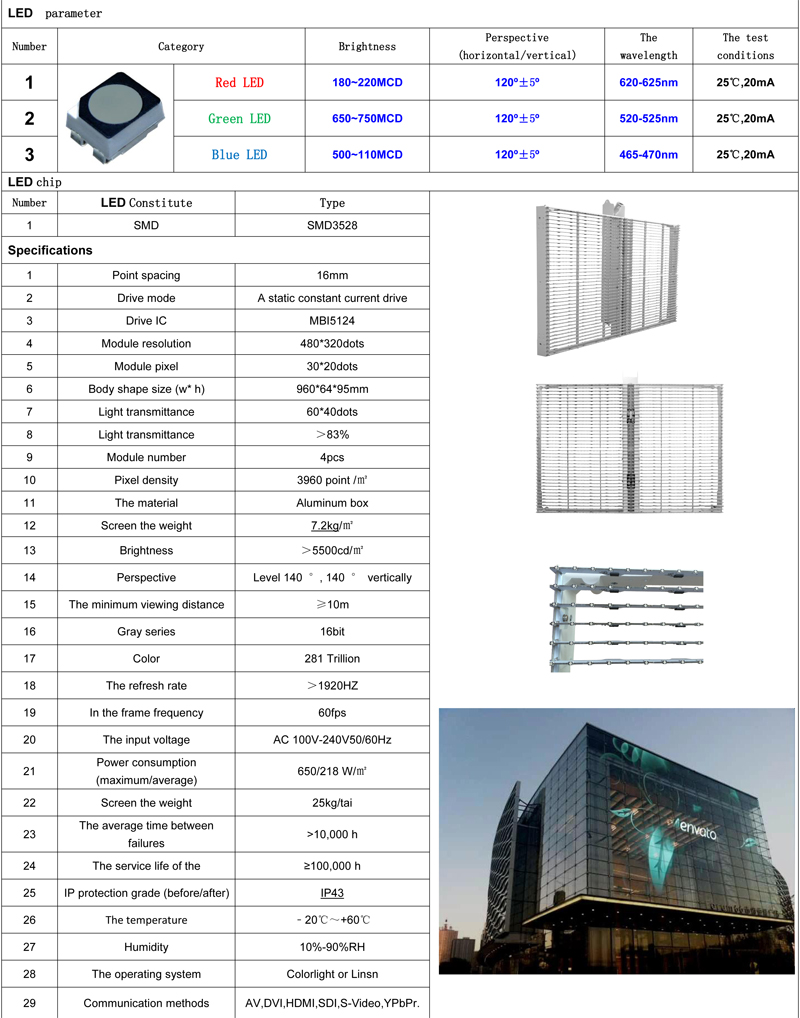 江蘇亮彩-wall系列P16透明屏（工程應(yīng)用）規(guī)格書(shū)